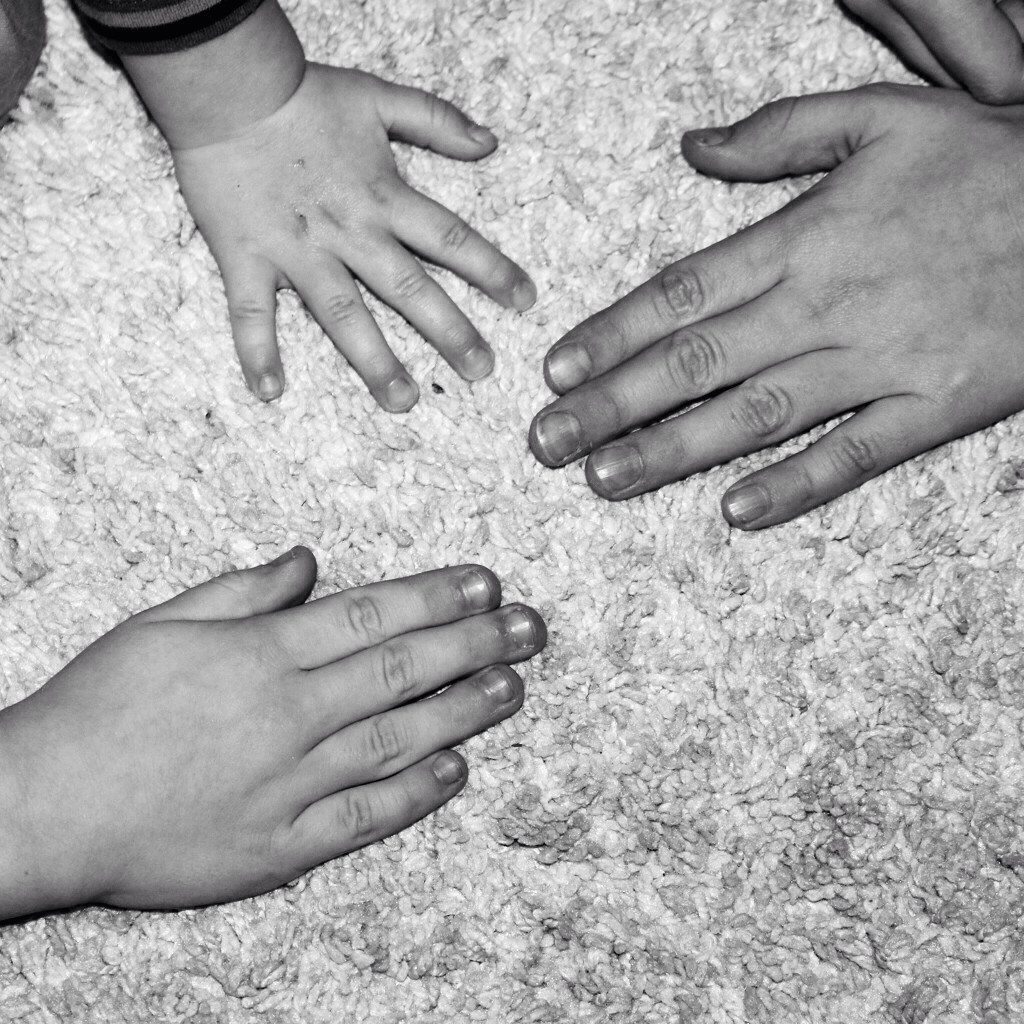 Kinderhände Hände drei