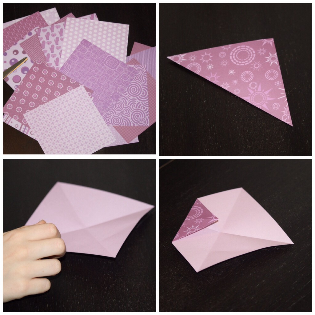 Origami box step by step